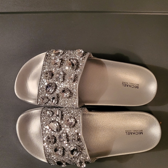 Michael Kors Tyra Bling Slides - Picture 2 of 6